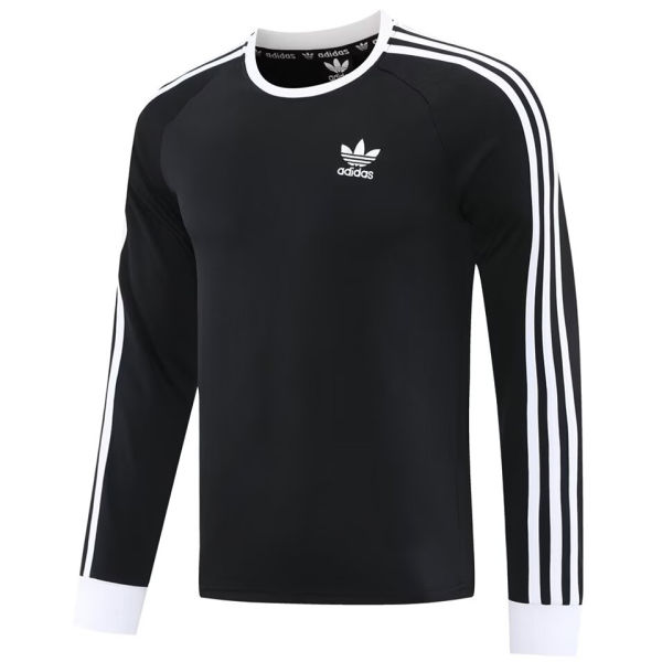 2025 AD~Black Long Sleeve Soccer Training Jersey