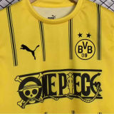 2025 BVB x ONE PIECE Yellow Fans Soccer Jersey