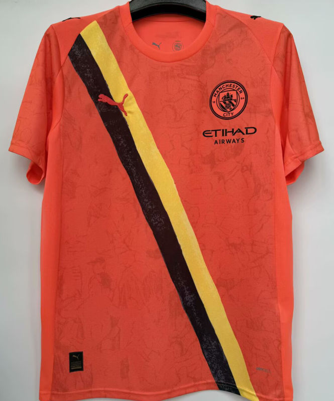 Manchester City Tercera Versión Aficionado 2025/26 (Naranja)