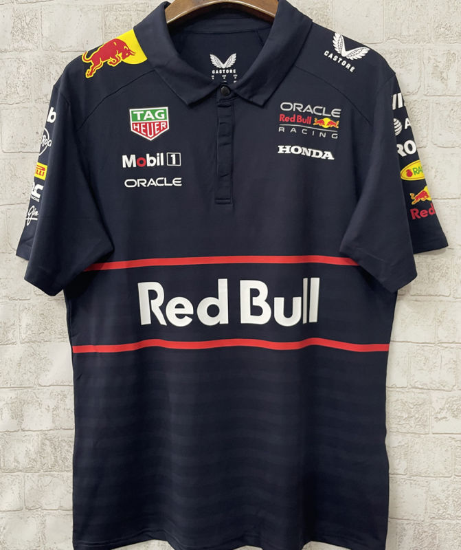 2025 Red Bull Racing F1 Black Team POLO T-Shirt