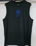 2025 In Milan Black Pure Cotton Vest Jersey