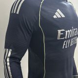 2025/26 RM Away Player Version Long Sleeve Soccer Jersey
