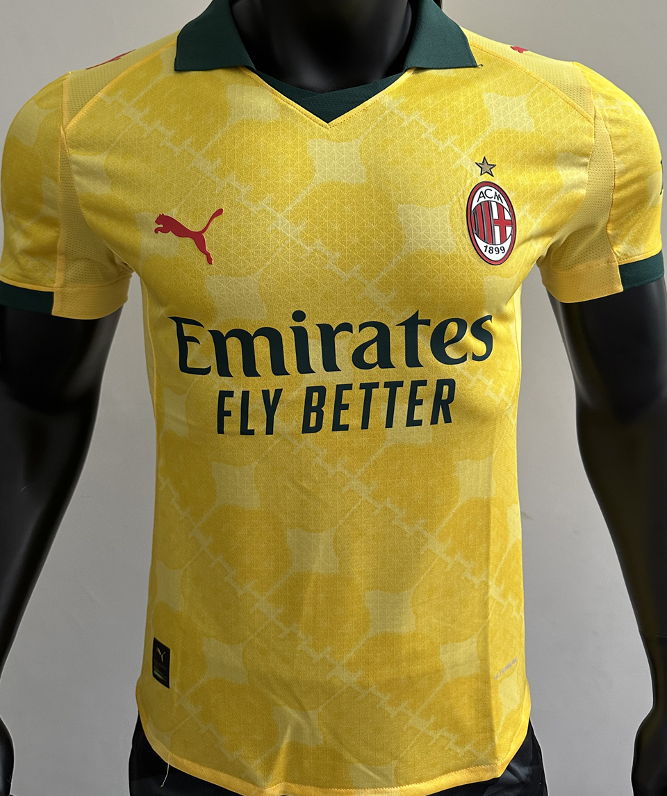2025/26 AC Milan Tercera Yellow Versión Jugador