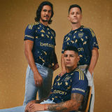 2025 Boca Third Black Player Version Soccer Jersey
