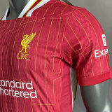 CHAMPIONS # 20 LFC Home Player Version Soccer Jersey 2024/25 球员版