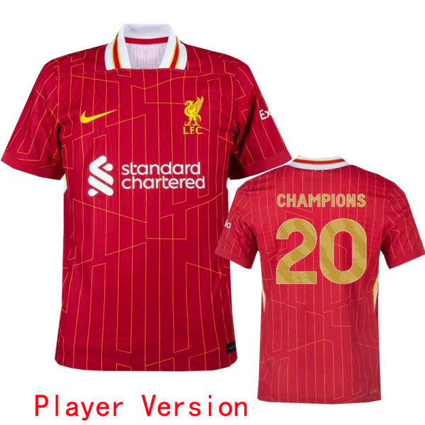 CHAMPIONS # 20 LFC Home Player Version Soccer Jersey 2024/25 球员版