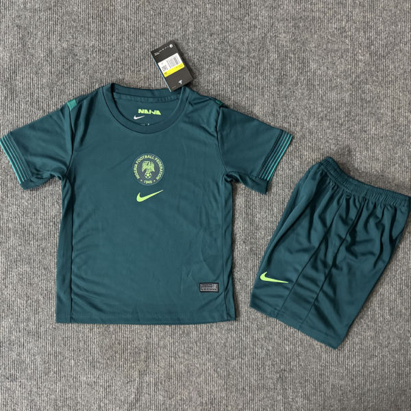 2025/26 Nigeria Away Green Kids Soccer Jersey