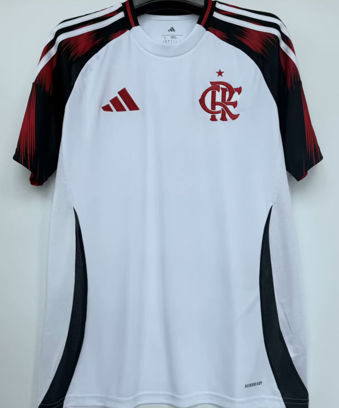 Flamengo Visitante Versión Aficionado 2025/26 (Blanca)