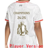 CHAMPIONS 24/25 LFC Third Player Version Soccer Jersey 2024/25  带胸前小章 球员版