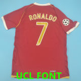 2006/07 M Utd Home Red Retro Player Version Soccer Jersey 球员版