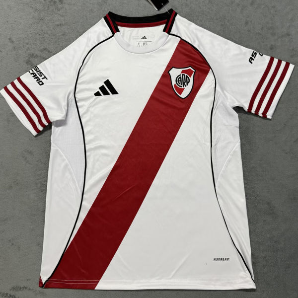 2025/26 River Plate Home White Fans Soccer Jersey