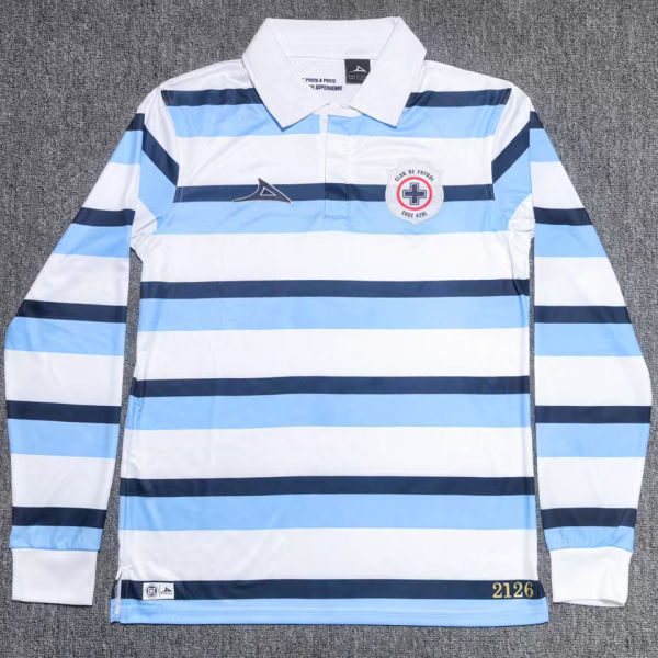 2025/26 Cruz Azul Anniversary Edition Fans Long Sleeve Soccer Jersey