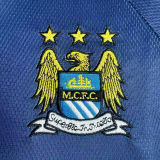 1997/98 Man City Away White Retro Long Sleeve Soccer Jersey