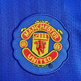 2007/08 M Utd Blue GK Retro Soccer Jersey