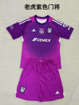 2025/26 U.A.N.L Tiger GK Purple Kids Soccer Jersey