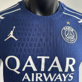 2024/25 PSG 4Th Blue Champion Style Player Version Soccer Jersey 前后带星