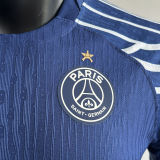 2024/25 PSG 4Th Blue Champion Style Player Version Soccer Jersey 前后带星