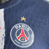 2024/25 PSG Home Blue Champion Style Player Version Soccer Jersey 前后带星