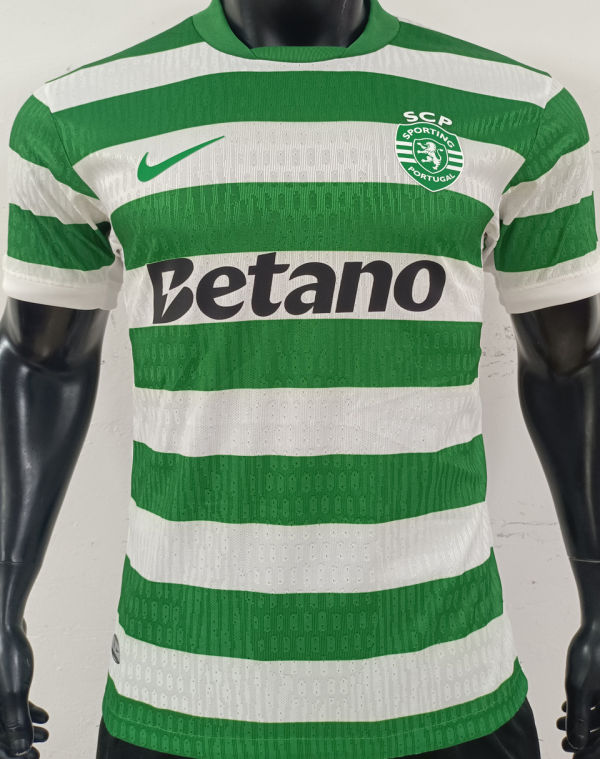 2025/26 Sporting Lisbon Home Player Version Soccer Jersey 里斯本