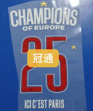CHAMPIONS OF EUROPE 25 ICIC'EST PARIS PSG 1:1 Quality Home Blue Fans Soccer Jersey 2024/25 带星