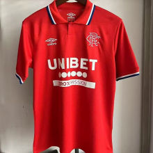 2025/26 Glasgow Rangers Third Red Fans Soccer Jersey