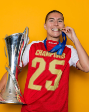 CHAMPIONS # 25 ARS Home Red Women Soccer Jersey   新款  女 2025/26