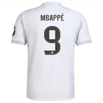 MBAPPÉ #9 RM Home 1:1 Quality White Fans Soccer Jersey 2025/26