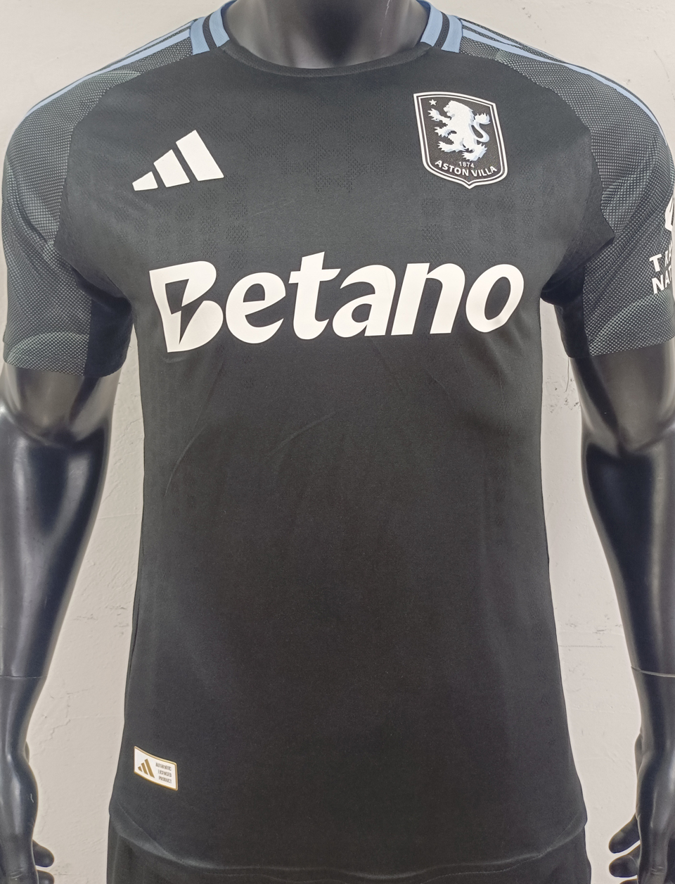 2025/26 Aston Villa Visitante Black Versión Jugador