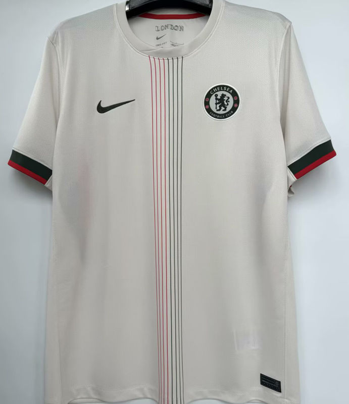 Chelsea Visitante Versión Aficionado 2025/26 (Blanca)