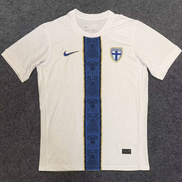 2025/26 Finland Home White Fans Soccer Jersey
