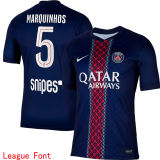 2025/26 PSG 1:1 Quality Home Blue Women Soccer Jersey 女