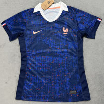 2025/26 France Home Blue Women Soccer Jersey  女