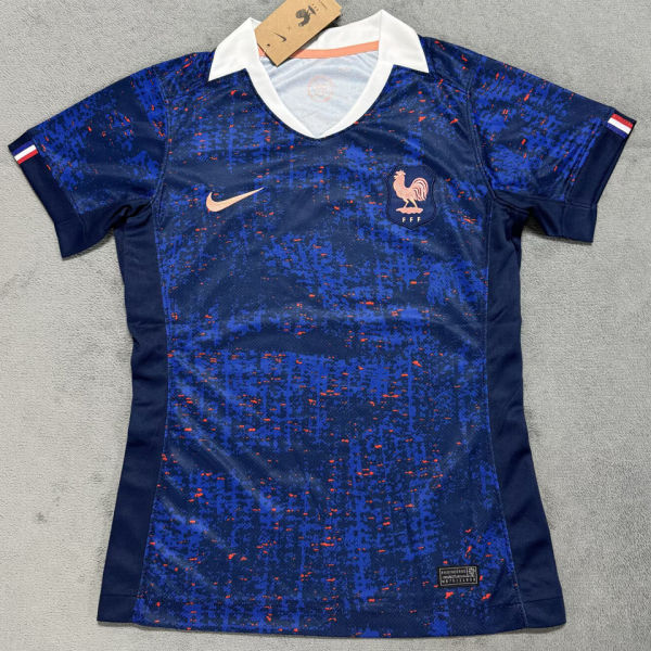 2025/26 France Home Blue Women Soccer Jersey  女