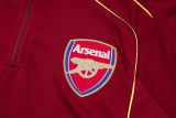 2025/26 ARS Maroon Retro Kids Sweater Tracksuit（黄色三边）