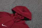 2025/26 Miami Heat Maroon Hoody Zipper Jacket Tracksuit