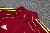 2025/26 ARS Maroon Retro Kids Sweater Tracksuit（黄色三边）