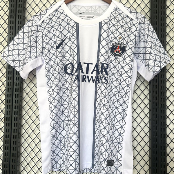 202526 PSG White Training Soccer Jersey