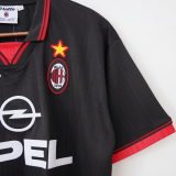1997/98 AC Milan Away Black Retro Soccer Jersey