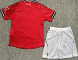 2025/26 M Utd Home Red Player Version Kids Soccer Jersey 球员版童装