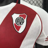 2025/26 River Plate Home White Player Version Soccer Jersey 胸前空白版