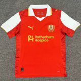 2025/26 Rotherham United Home Red Fans Soccer Jersey