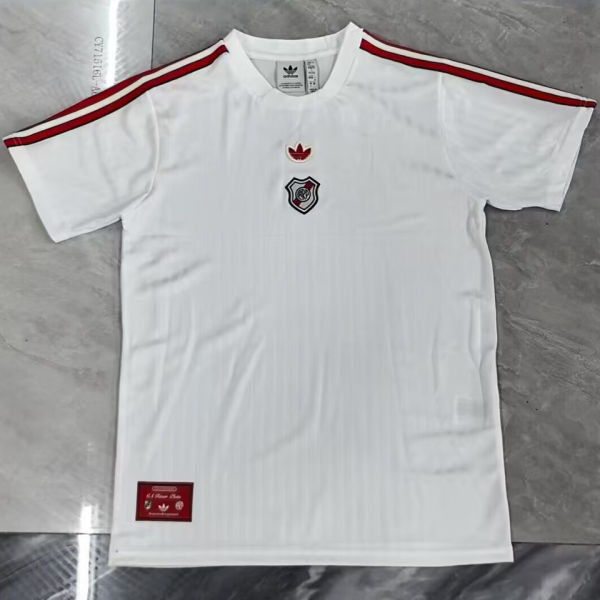2025/26 River Plate Retro Style White Fans Soccer Jersey