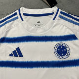 2025/26 Cruzeiro Away White Women Soccer Jersey 女