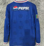 1997/98 Cruz Azul Home Blue Retro Long Sleeve Soccer Jersey
