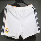 2013/2014 RM Home White Retro Player Version Shorts Pants 球员版