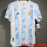 2021 Argentina Home Player Version Retro Soccer Jersey