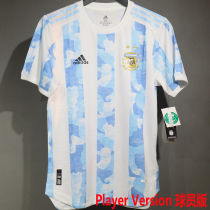 2021 Argentina Home Player Version Retro Soccer Jersey