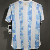 2021 Argentina Home Player Version Retro Soccer Jersey