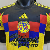 2025/26 Club America Home Player Version Soccer Jersey 背后广告黑色