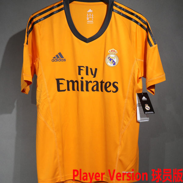 2013/14 RM Thrid Orange Retro Retro Player Version Soccer Jersey  球员版